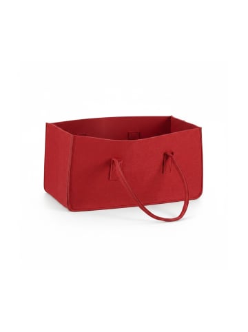 relaxdays Kaminholztasche in Rot
