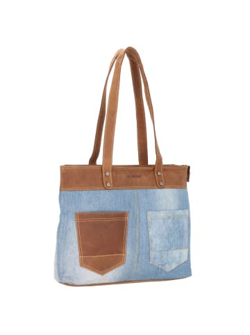 Greenburry Vintage Jeans Schultertasche 38 cm in jeans