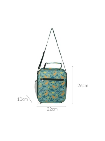 Thermo-Tasche für Kinder, verstellbarer Gurt in Grün, 22 x 26 cm