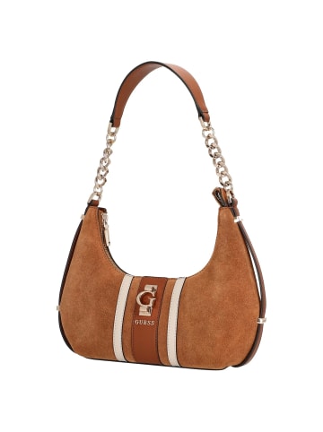 Guess Erenia Top Zip - Schultertasche 23 cm (cognac multi) in cognac multi