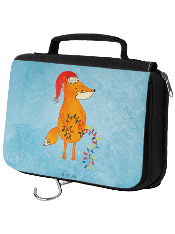 Mr. & Mrs. Panda kulturtäschchen Fuchs Weihnachten ohne Spruch in Eisblau