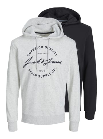 Jack & Jones 2er-Pack Kapuzenpullover in Black