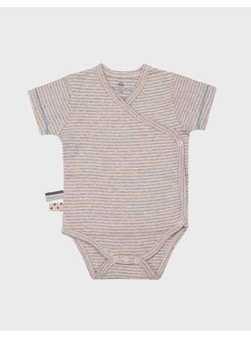 OrganicEra Baby Wickel-Kurzarmbody in Rose Melange