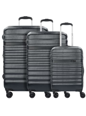 Bugatti Corium 4-Rollen Kofferset 3tlg. schwarz