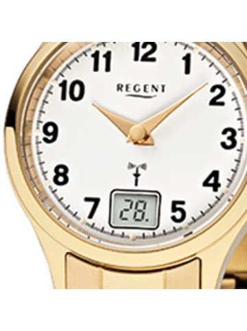 Regent Funkuhr Regent Funkuhren gold klein (ca. 29mm)