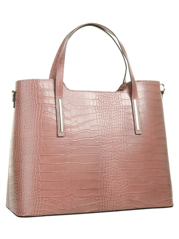 Cluty Handtasche echt Leder in alt-rosa