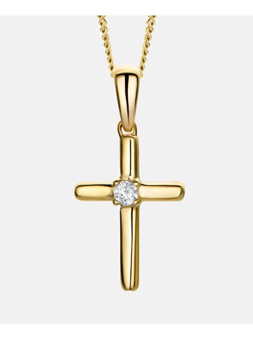 Diamant L'éternel Halskette aus 375 Gelbgold mit Diamant