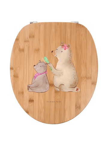 Mr. & Mrs. Panda Toilettendeckel Bär Kind ohne Spruch in Braun