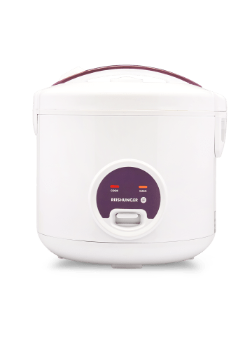 Reishunger Reiskocher mit Keramikinnentopf, 700W, 1,8l, Weiß