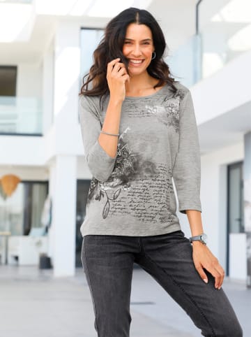 WITT WEIDEN 3/4-Arm-Shirt in grau-meliert