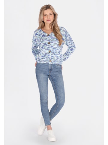 usha BLUE LABEL Women Cardigan in blue multicolor