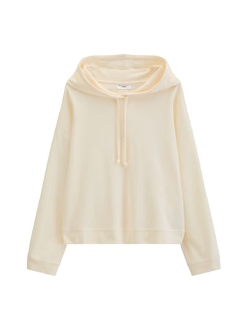 Marc O'Polo DENIM Kapuzen-Longsleeve relaxed in White Blush