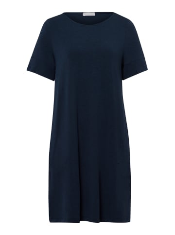 Hanro Nachthemd Natural Elegance in deep navy