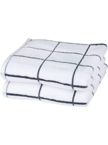 Ross Ross Handtuch  Sensual Skin - Überkaro in weiß