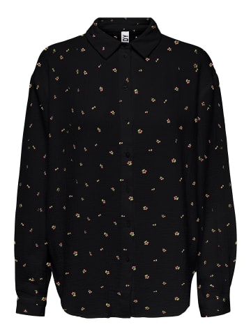 JACQUELINE de YONG Elegantes Hemd Langarm Bluse in Knitteroptik JDYTHEIS in Schwarz-2