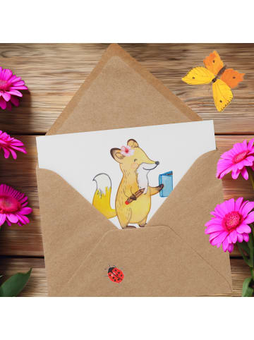 Mr. & Mrs. Panda Glückwunschkarte Auszubildende Leidenschaft mit... in Weiß