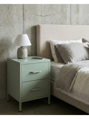 Beliani Nachttisch MALAVI in Grün - (W) 43 x (H) 55 x (L) 40 cm
