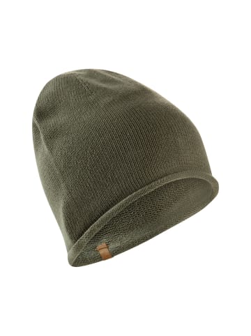Camel Active Beanie aus reiner Baumwolle in Graugrün