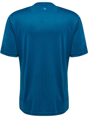 Hummel Hummel Das Hmlcore Xk Striped Jersey S/S Bietet Hervorragenden Komfort Dank Des Interlock-Gewebes, Das Viel Dehnbarkeit Und Bewegungsflexibilität Bietet. in BLUE CORAL/BLUE DANUBE