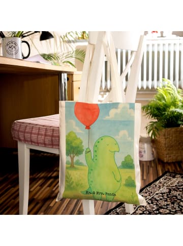 Mr. & Mrs. Panda Tote Bag Schildkröte Luftballon Design ohne Spruch in Weiß