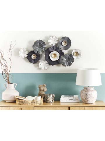 Beliani Wandobjekt POTASSIUM in Grau/Gold/Beige - (W) 90 x (H) 49 x (L) 6 cm