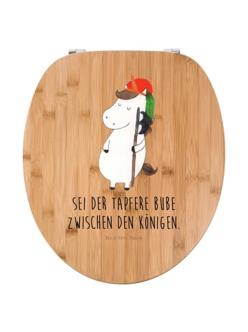 Mr. & Mrs. Panda WC Brille Einhorn mit Spruch in Braun
