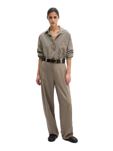 Marc O'Polo Streifenbluse relaxed in Medium Brown