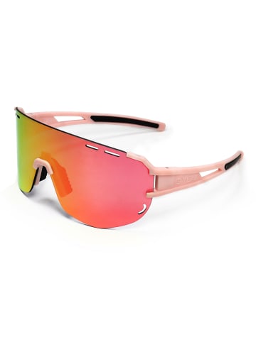 YEAZ SUNGLOW sport-sonnenbrille weiß/blau in pink / rosa
