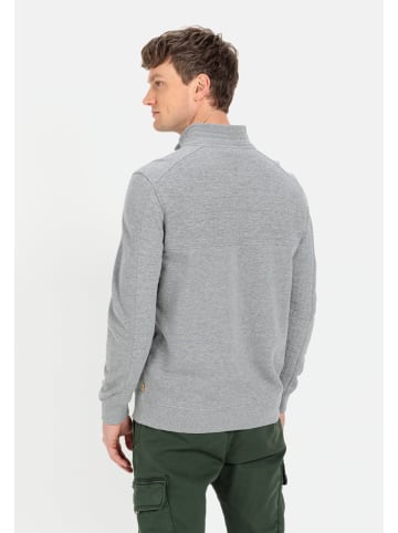 Camel Active Sweatshirt mit Troyer-Kragen in Grau