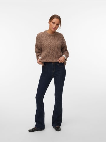 Vero Moda Strickpullover in Fossil