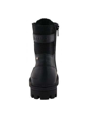 Tom Tailor Schnürstiefel  in Schwarz