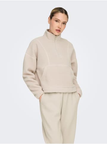 Only Play Fleece Sweatshirt in Pumice Stone