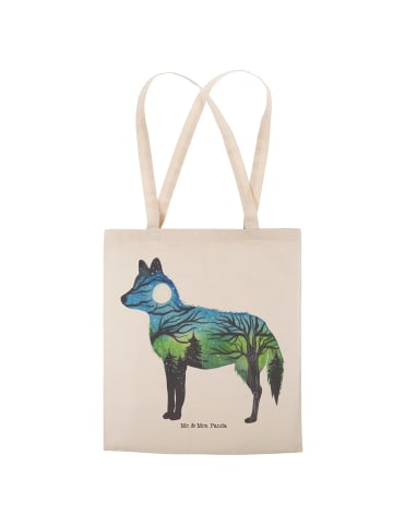 Mr. & Mrs. Panda Tote Bag Fuchs Landschaft mit Spruch in Bunt