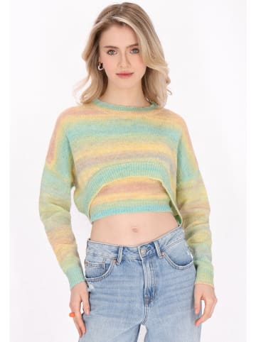 myMo Women Sweater in yellow multicolor