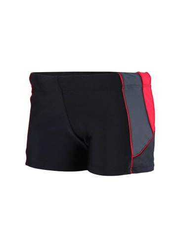 Aquarti Jungen Kurze Badehose mit Einsätzen Seitlich in rot