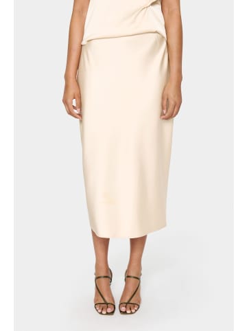 SAINT TROPEZ Rock HafiaSZ Gerade Passform in Creme