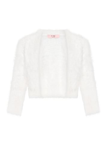 Vera Mont Strickbolero mit Struktur in Rohweiß