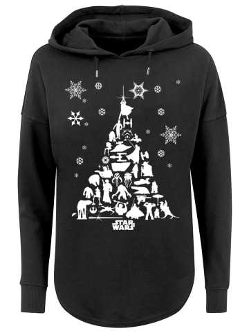 F4NT4STIC Oversized Hoodie Star Wars Christmas Weihnachtsbaum in schwarz