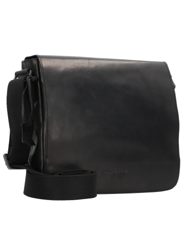 Greenburry Pure Black Umhängetasche Leder 26 cm in black