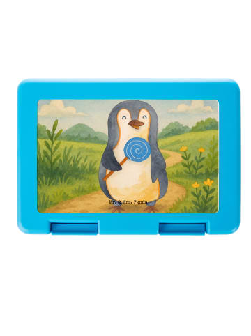 Mr. & Mrs. Panda Brotdose Pinguin Lolli Design ohne Spruch in Weiß
