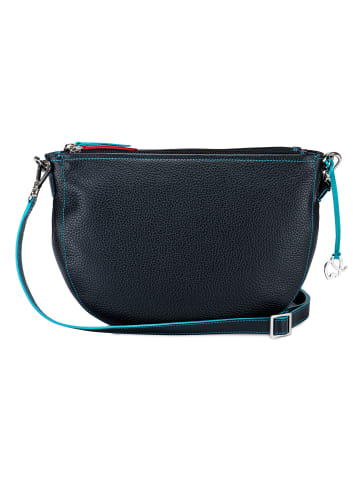 MYWALIT Schultertasche Leder 29 cm in black