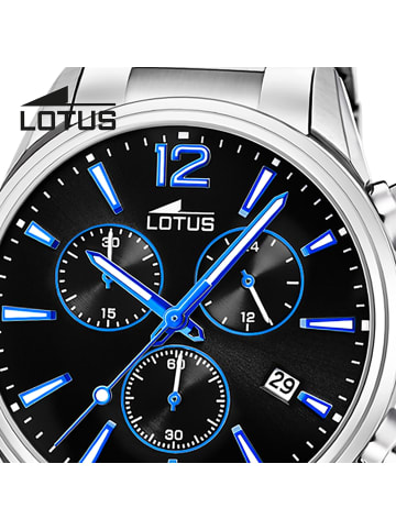 Lotus Chronograph-Armbanduhr Lotus Classic silber groß (ca. 42mm)