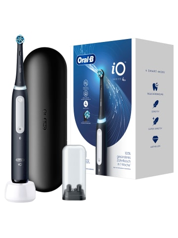 Oral-B Elektrische Zahnbürste "iO Series 4 + Reiseetui" in Schwarz