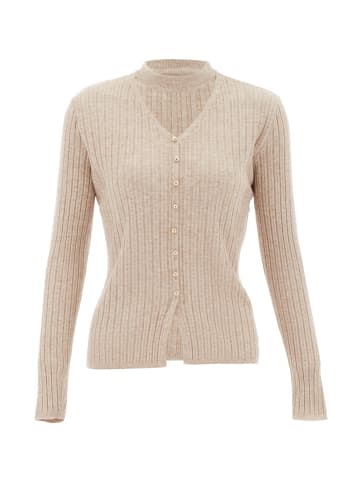 NAEMI Damen Strickjacke in Beige