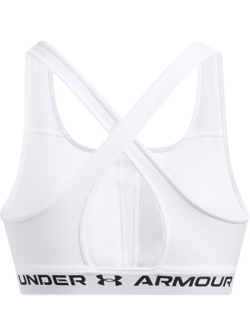 Under Armour Sport-BH "Crossback Mid Bra" in Weiß