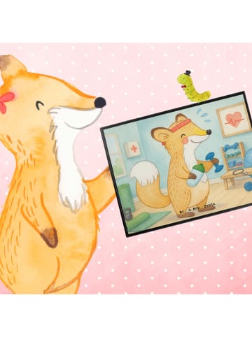 Mr. & Mrs. Panda schreibtischunterlage Fuchs Fitness Design ohne... in Weiß