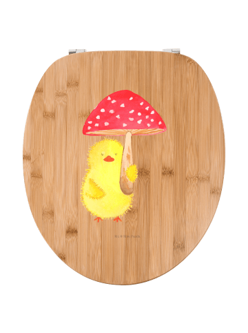 Mr. & Mrs. Panda WC Brille Küken Fliegenpilz ohne Spruch in Braun