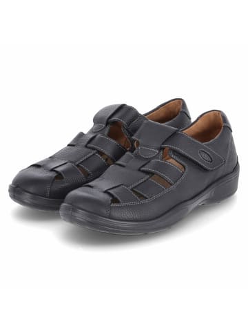 Jomos Jomos Herren Sandalen Schwarz Glattleder in Schwarz