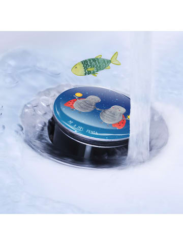 Mr. & Mrs. Panda abfluss stöpsel Sternzeichen Zwilling ohne Spruch in Sternenhimmel Blau