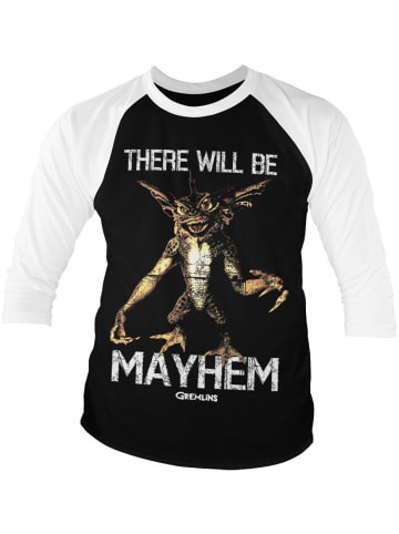 Gremlins Longsleeve "There Will Be Mayhem" in Weiß
